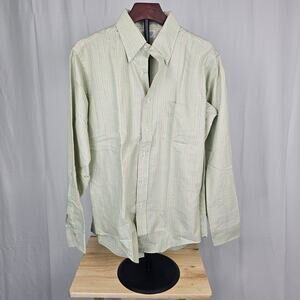 Sero The Purist Oxford Stripe Button-Up Shirt 16.5 35 USA Vintage 80s Preppy